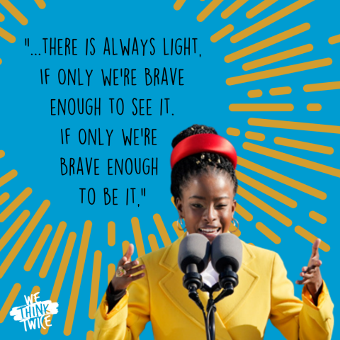 Empowering quote by National Youth Poet Laureate